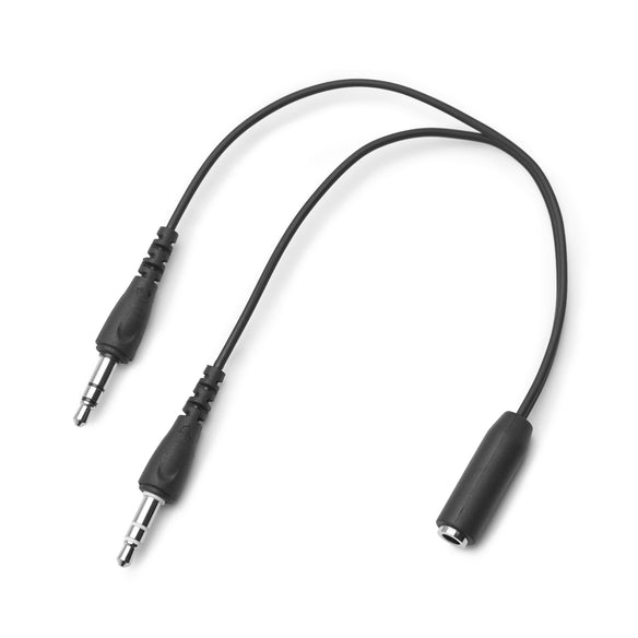 黑色 3.5 毫米音频与麦克风分线器