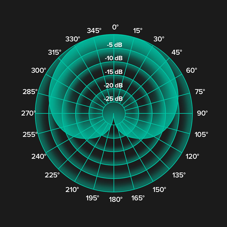 隔绝不需要的噪音，只录下重要的内容。 Flow麦克风采用心形指向性设计，最大程度减少环境噪音和房间杂音，确保你的录音清晰纯净。